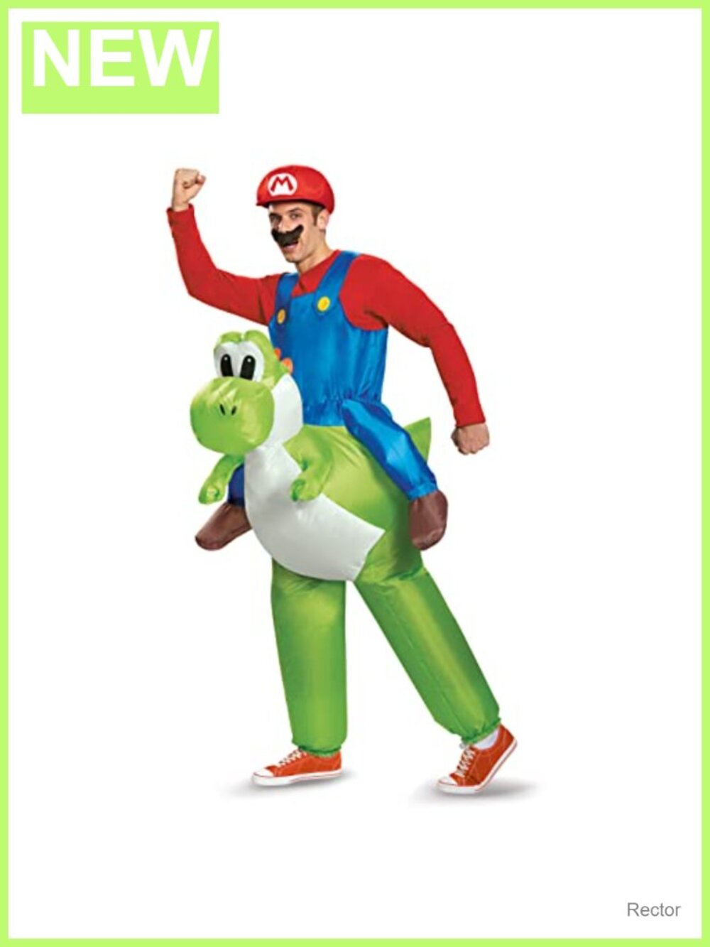 Inflatable Yoshi Ride On Costume Nintendo Super Mario Bros Halloween